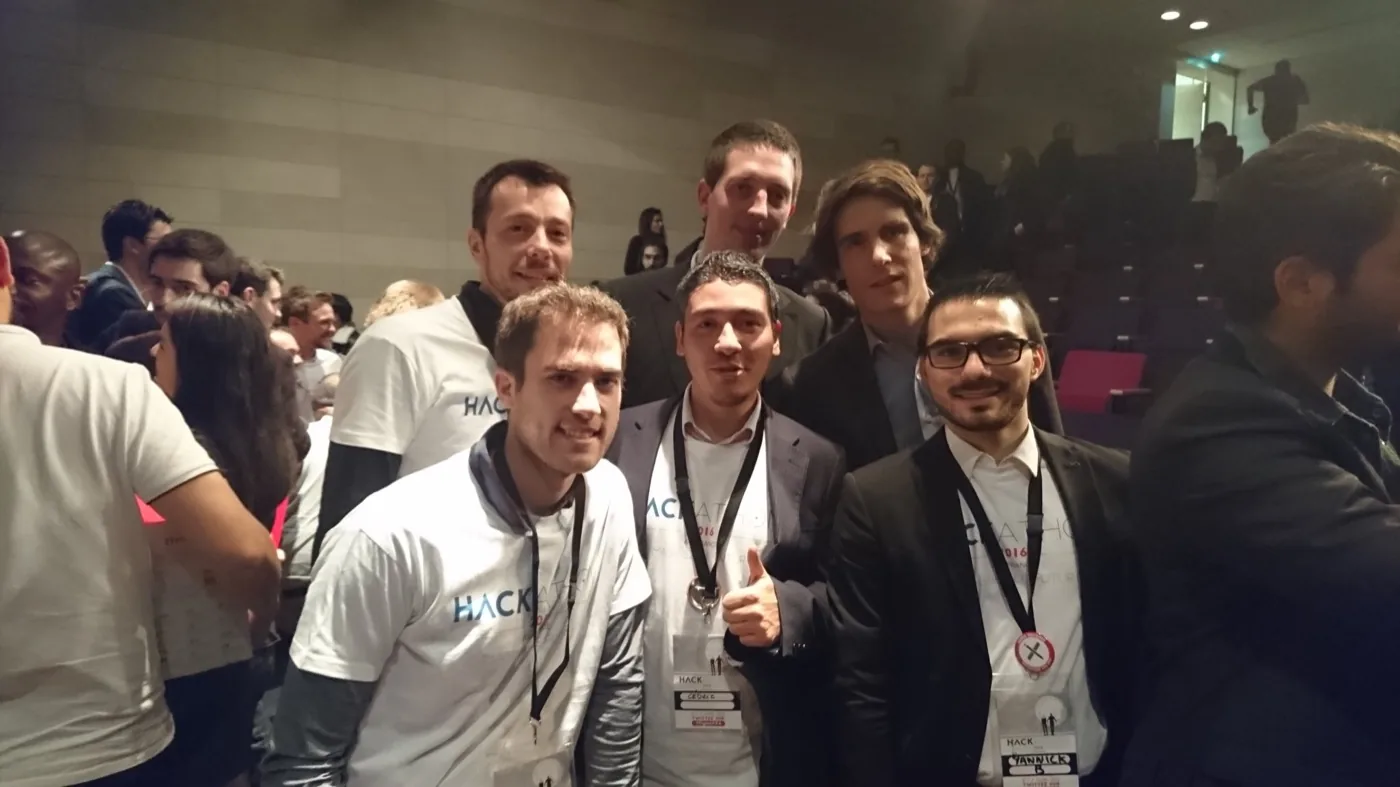 L'équipe au Hackathon AXA France 2016